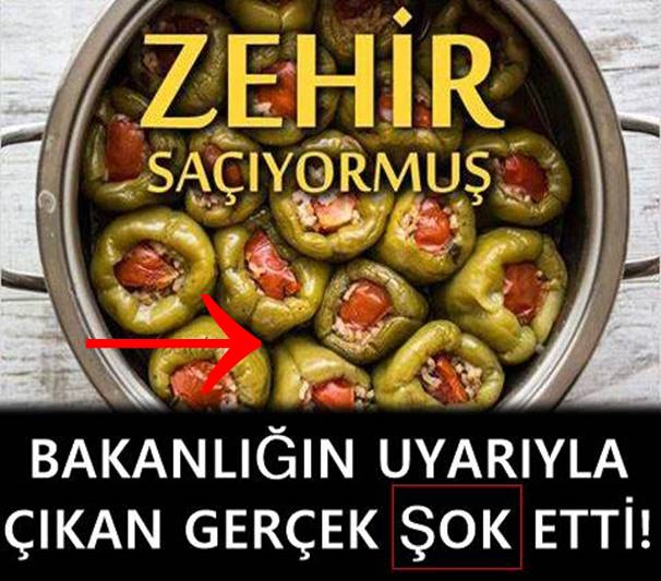 Bakanlığın Açıkladığı Zehirli Yiyecekler listesi şaşırttı