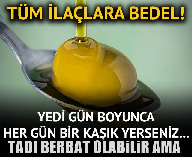 bir yemek kaşığı icince vücudu yeniliyor
