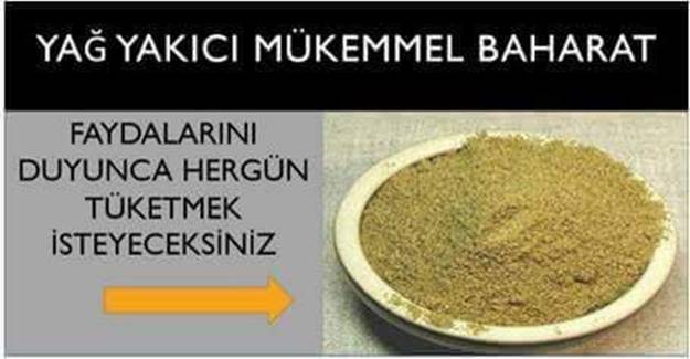 Kısa sürede göbek yağlarından kurtaran baharat