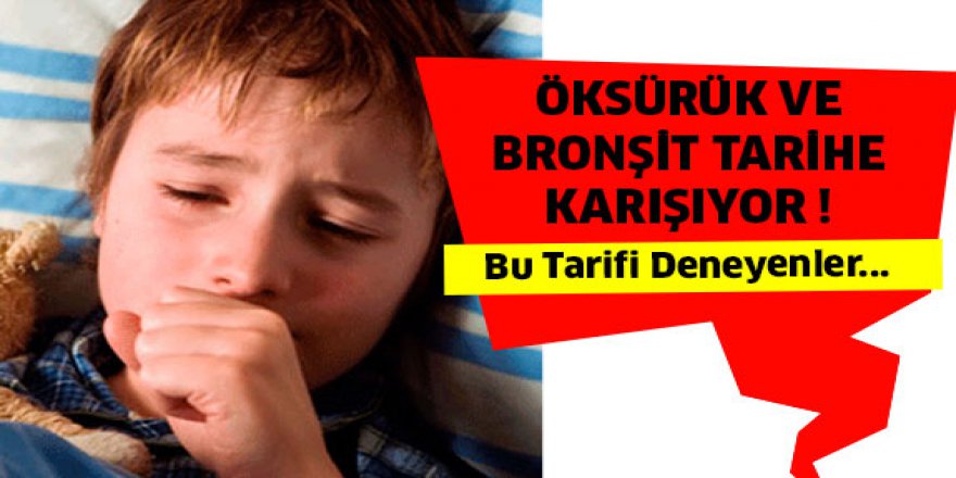 Öksürük ve bronşit İçin bir kaşık bundan tüketmek yetiyor şıp diye bitiriyor