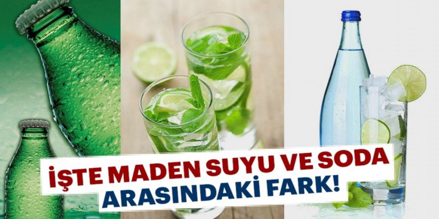 Soda ve Maden Suyu arasındaki Şaşırtan Fark - Bu detayı kimse bilmiyordu