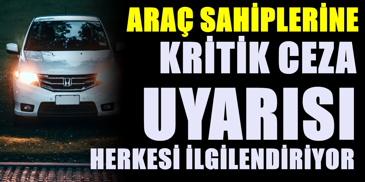 Araç Sahiplerine ilgilendiren uyarı! Yaptırmayanlara cezalar yağacak herkes yaptırmalı