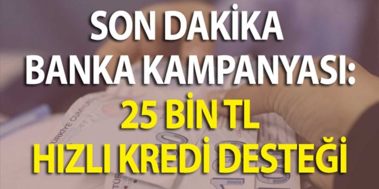 12 Ay Vadeli 25.000 TL Uygun Kredi Veren Bankalar! Başvurana Hemen Ödeniyor