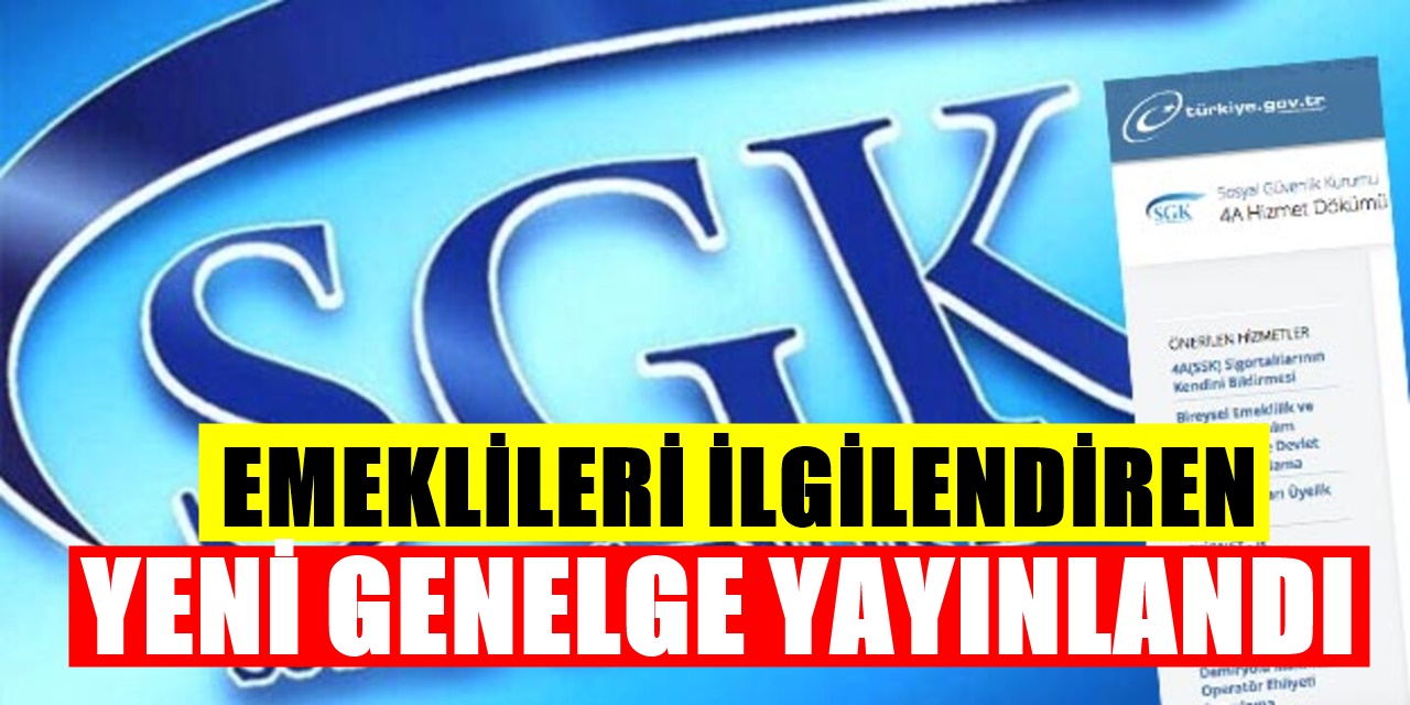 Yüz binlerce Maaş Mağduru Emekliyi İlgilendiriyor! Müjdeli Genelge Geldi