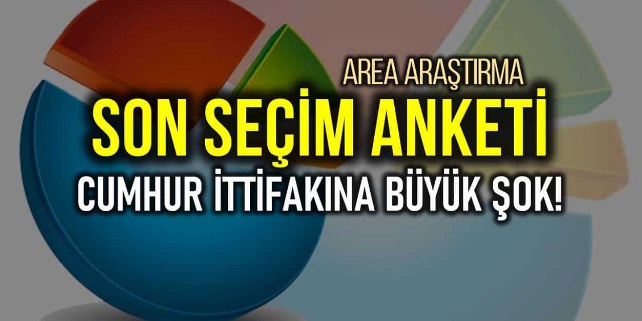 Son Seçim Anketiyle İlgili Sonuçlar Geldi! Anket verilerine göre AK PARTİ ve MHP'nin oyu belli oldu