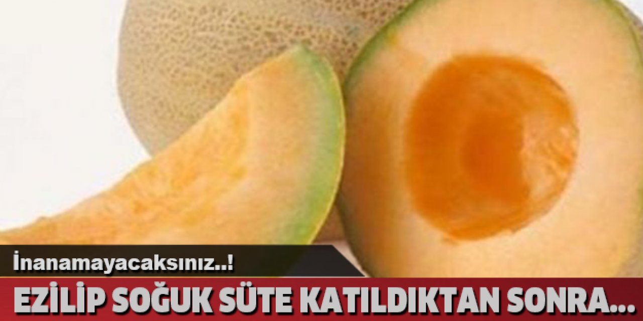 Kavunla İlgili Herkesin Denemesi Gereken bir bilgi - Ezilip soğuk süte katıldıktan sonra...