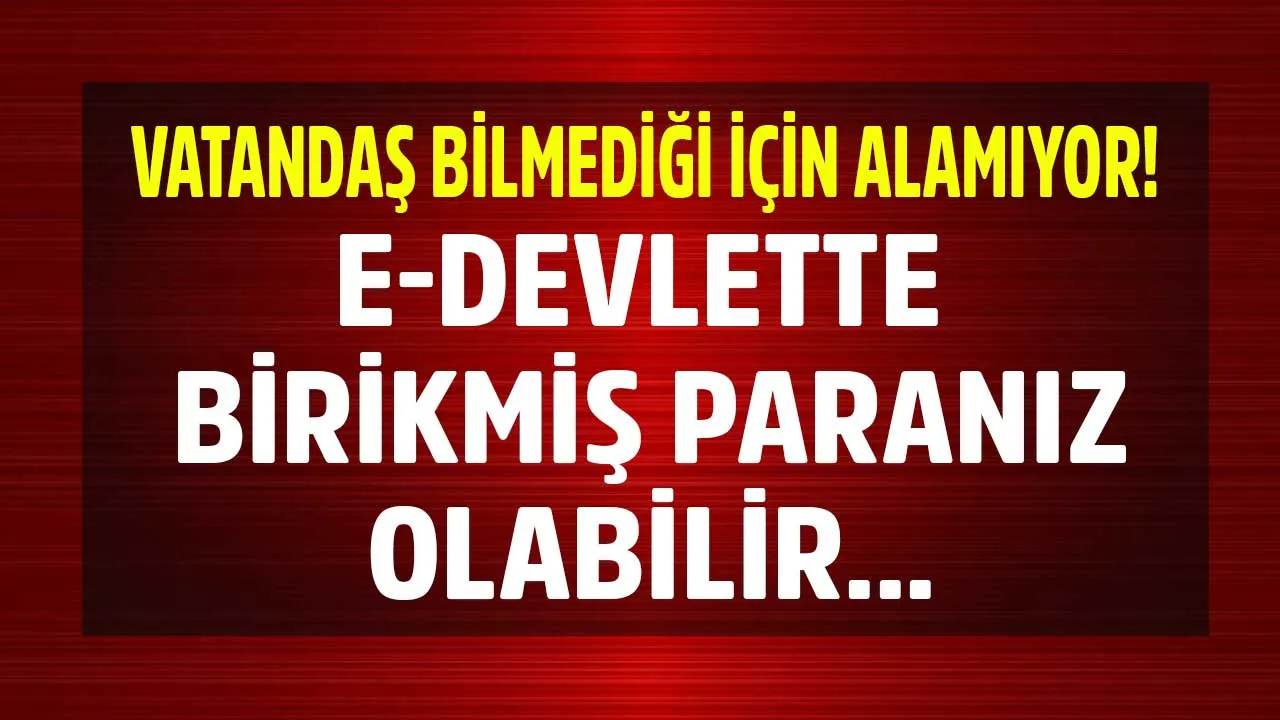 Kredi çekenleri ilgilendiriyor! e-Devlet'ten başvurup paranızı alabilirsiniz
